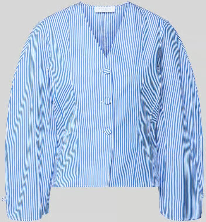 Rich & Royal Blouse met V-hals en Knoopsluiting