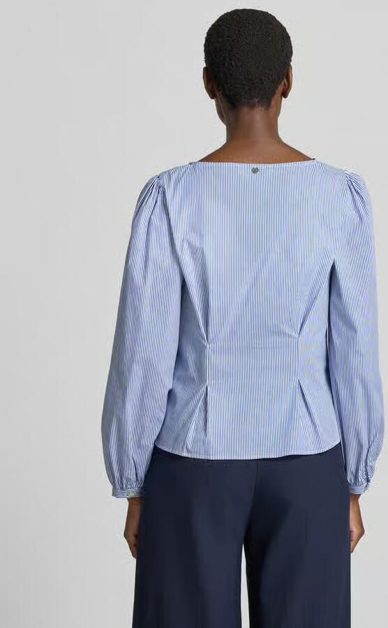 Rich & Royal Blouse van katoenmix met peplumzoom - Foto 3