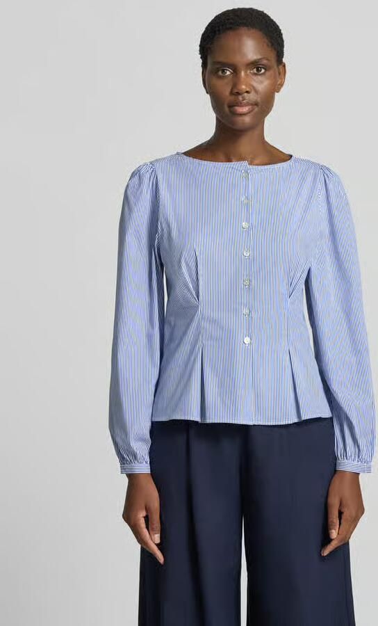 Rich & Royal Blouse van katoenmix met peplumzoom - Foto 4