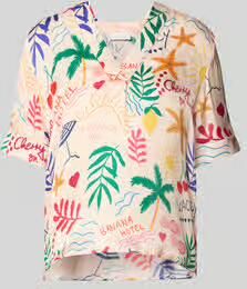 Rich & Royal Blouseshirt met V-hals