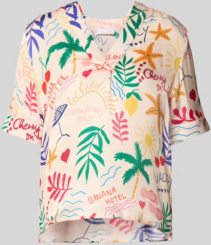 Rich & Royal Blouseshirt met V-hals - Foto 3