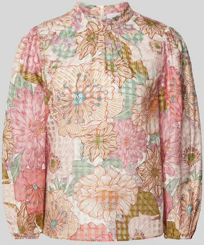 Rich & Royal Blouseshirt van een mix van katoen en zijde - Foto 2
