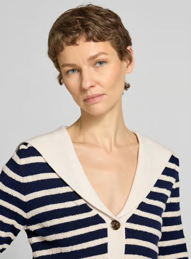 Rich & Royal Cardigan van viscosemix met 1 2-mouwen