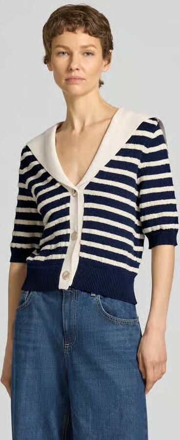 Rich & Royal Cardigan van viscosemix met 1 2-mouwen - Foto 2