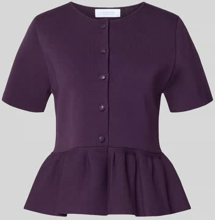Rich & Royal Cardigan van viscosemix met peplum