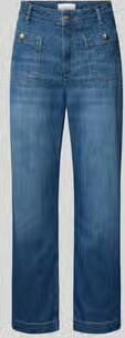Rich & Royal Denim-culotte met opgestikte zakken
