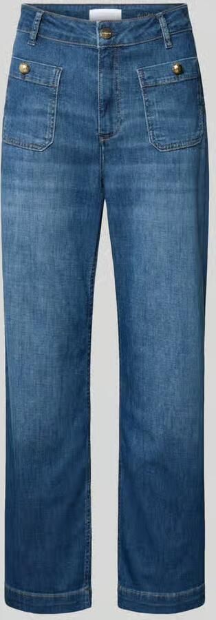 Rich & Royal Denim-culotte met opgestikte zakken - Foto 3