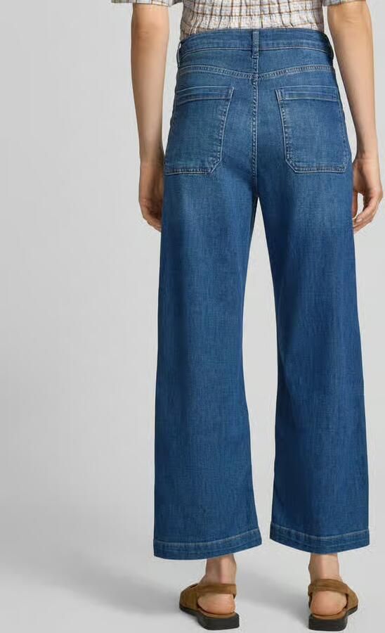 Rich & Royal Denim-culotte met opgestikte zakken - Foto 3