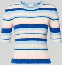 Rich & Royal Gebreid shirt met ronde hals en 1 2-mouwen
