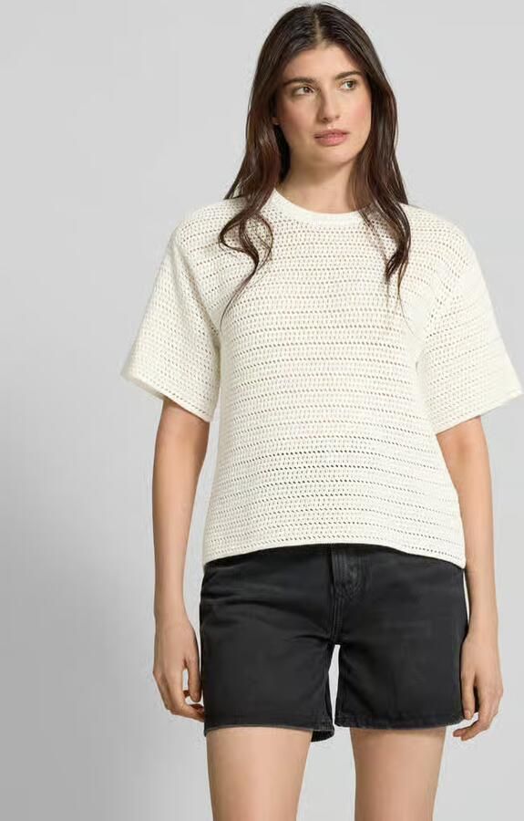 Rich & Royal Gebreid shirt met ronde hals - Foto 2