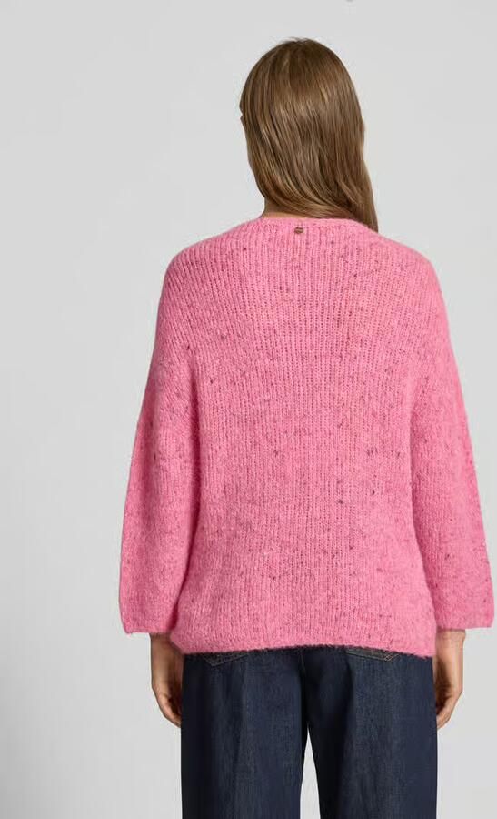 Rich & Royal Gebreide pullover met alpaca en 3 4-mouwen