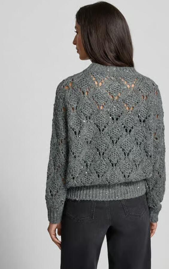 Rich & Royal Gebreide pullover met mix van wol en alpaca