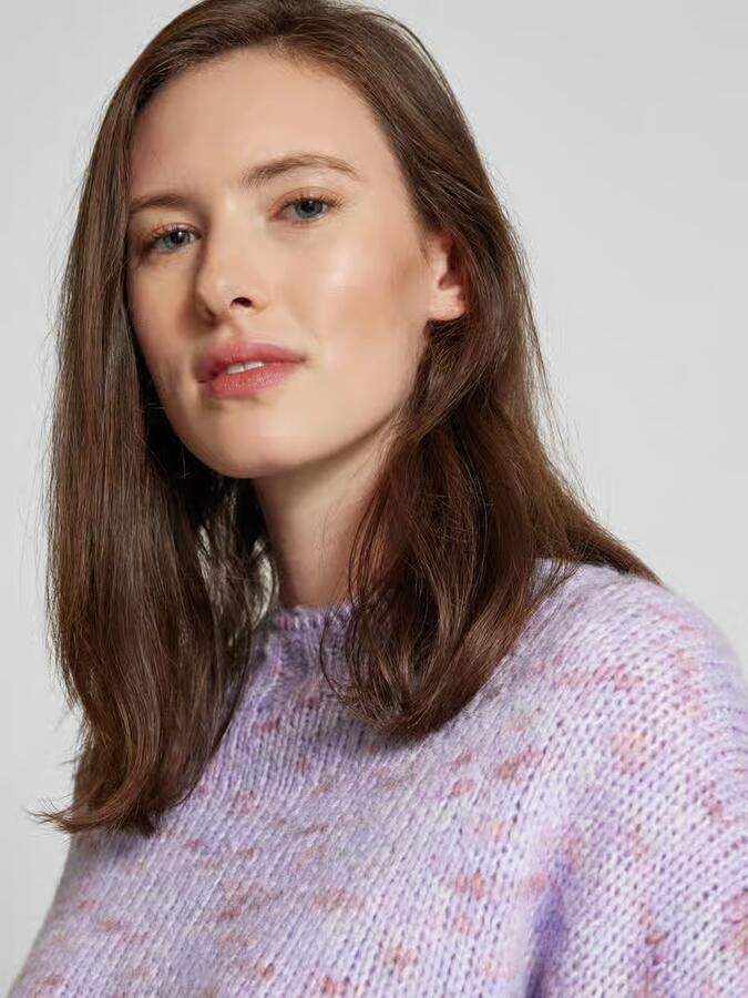 Rich & Royal Gebreide pullover met ronde hals