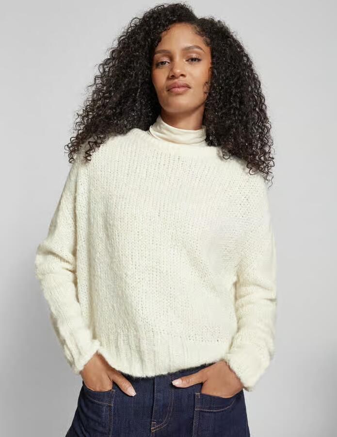 Rich & Royal Gebreide pullover met ronde hals