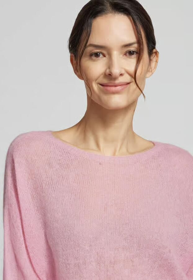 Rich & Royal Gebreide pullover van alpacamix model 'SOFT ORCHID'