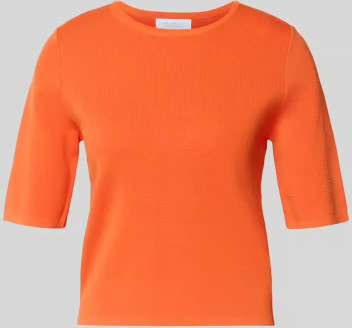 Rich & Royal Gebreide pullover van viscosemix met 1 2-mouwen
