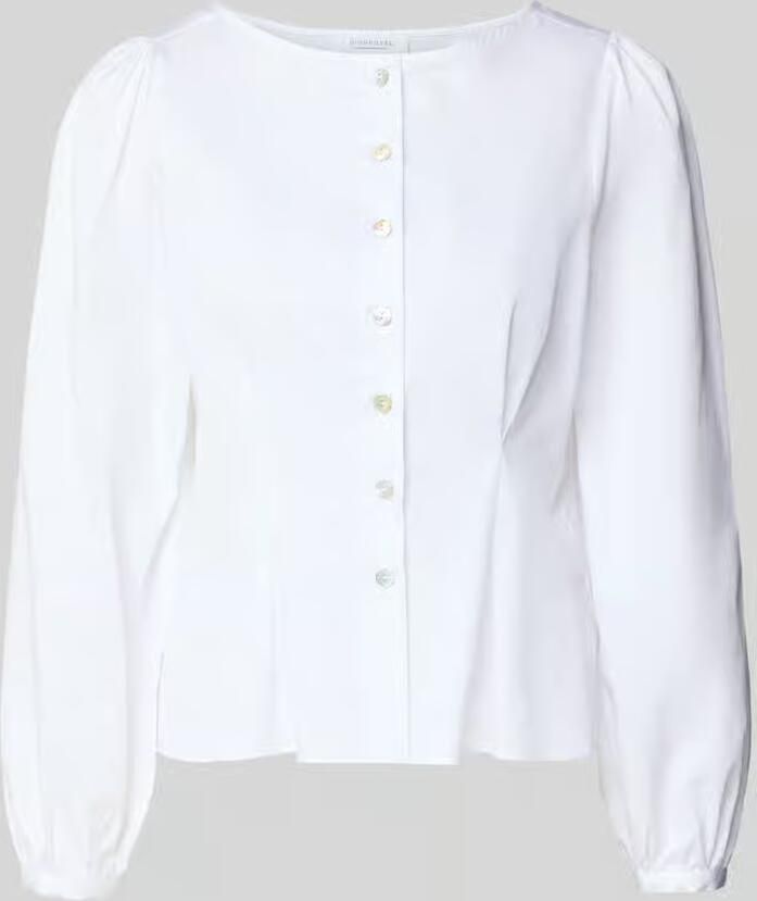 Rich & Royal Getailleerde Blouse met Ronde hals - Foto 2