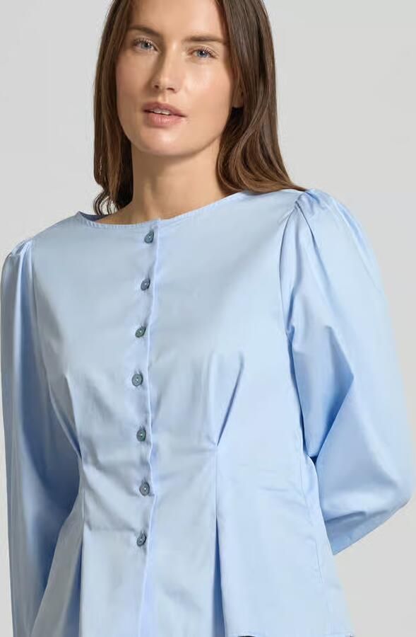 Rich & Royal Getailleerde Blouse met Ronde hals
