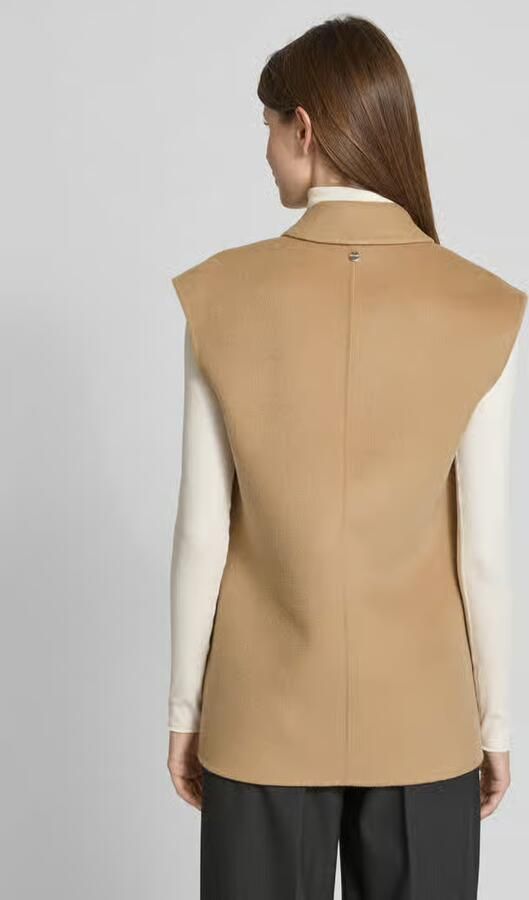 Rich & Royal Gilet van wolmix met reverskraag