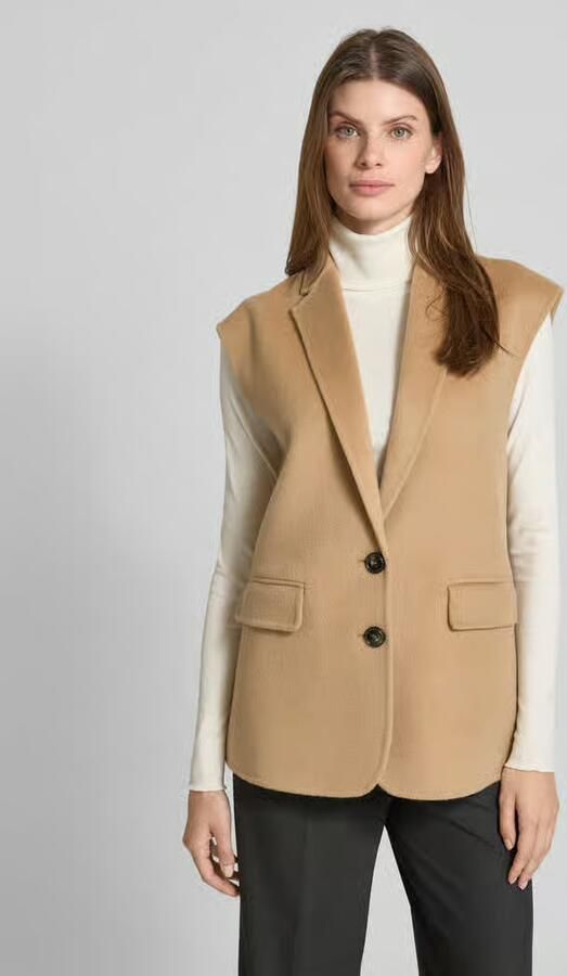 Rich & Royal Gilet van wolmix met reverskraag - Foto 2