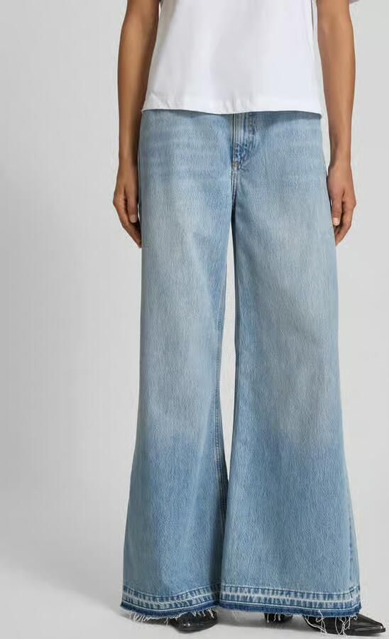Rich & Royal Wijde jeans Hoge taille lichte used-look - Foto 5