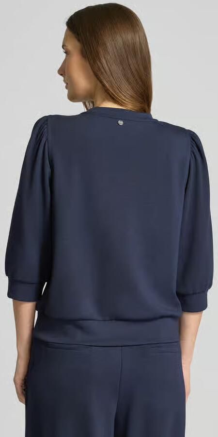 Rich & Royal Loose fit sweatshirt met 3 4-mouwen - Foto 3