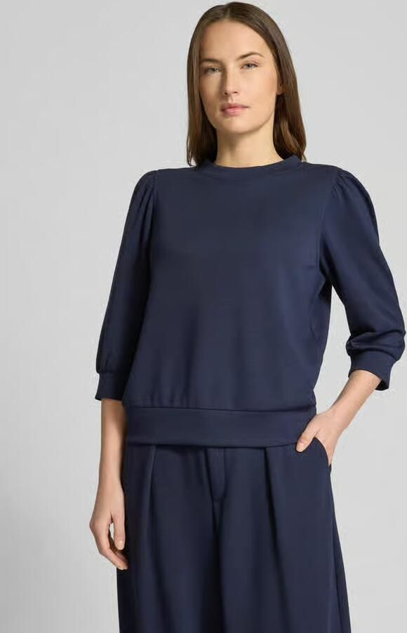 Rich & Royal Loose fit sweatshirt met 3 4-mouwen - Foto 2