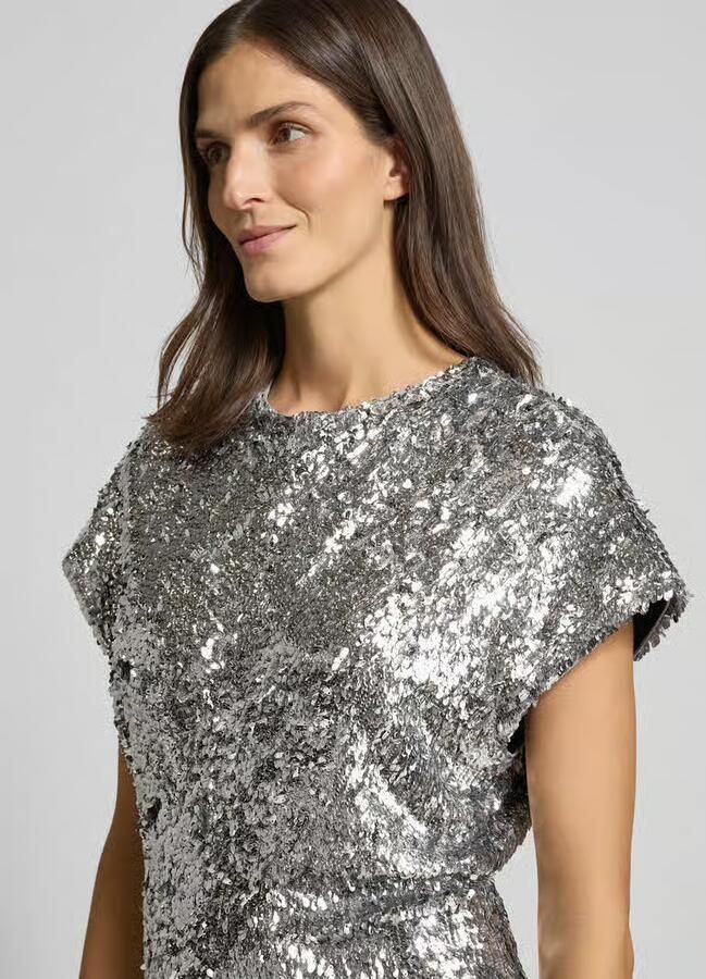 Rich & Royal Maxi-jurk met pailletten en siersteentjes