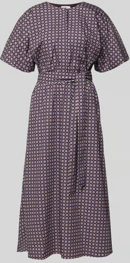 Rich & Royal Midi-jurk in all-over look met Strikceintuur
