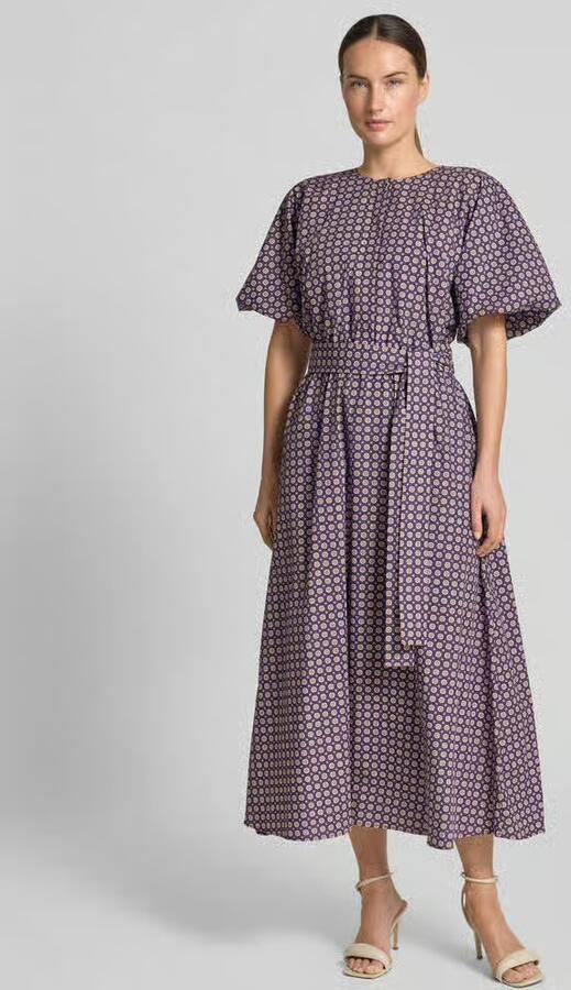 Rich & Royal Midi-jurk in all-over look met Strikceintuur - Foto 3