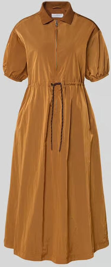 Rich & Royal midi-jurk met korte ritssluiting en trekkoord bij de taille - Foto 2