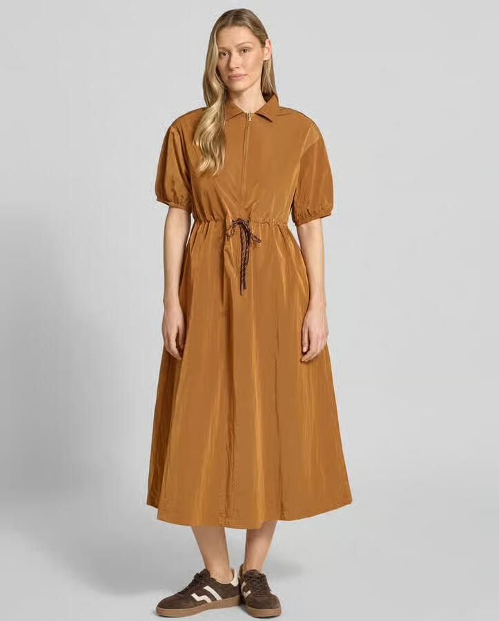 Rich & Royal midi-jurk met korte ritssluiting en trekkoord bij de taille - Foto 3
