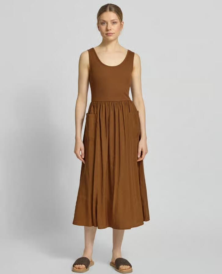 Rich & Royal midi-jurk met opgestikte zakken - Foto 2