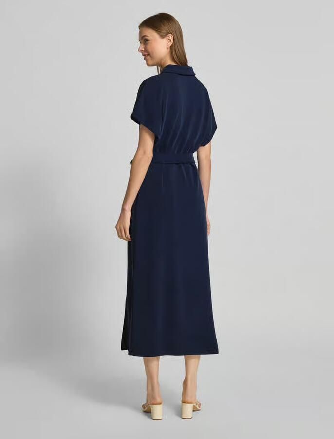 Rich & Royal Midi-jurk met strikceintuur