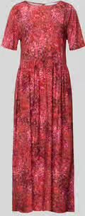 Rich & Royal midi-jurk van viscose in all-over look