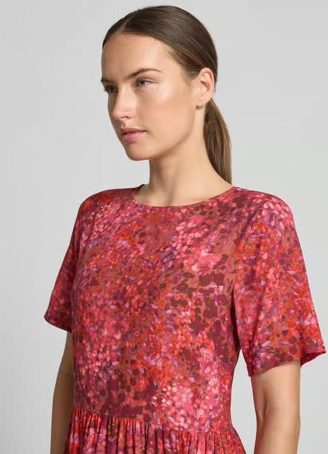 Rich & Royal midi-jurk van viscose in all-over look - Foto 2