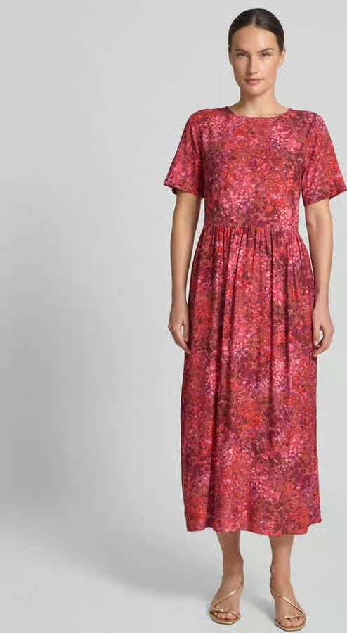 Rich & Royal midi-jurk van viscose in all-over look - Foto 3