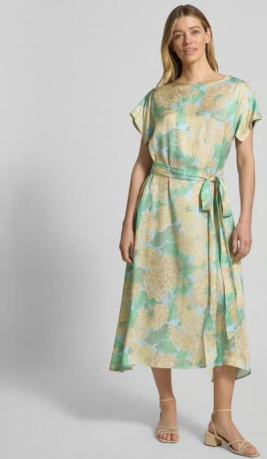 Rich & Royal Midijurk van viscose met ceintuur - Foto 3