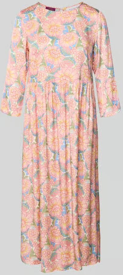 Rich & Royal Midijurk van viscose met ronde hals - Foto 2