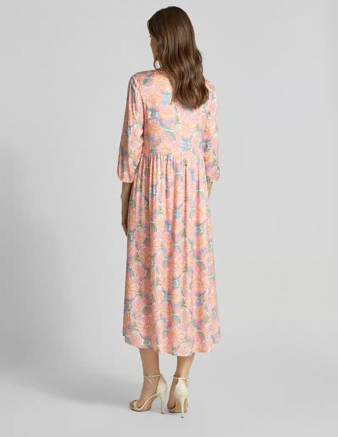 Rich & Royal Midijurk van viscose met ronde hals