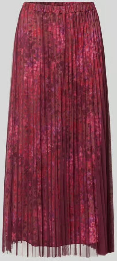 Rich & Royal Midirok met plissévouwen in all-over look