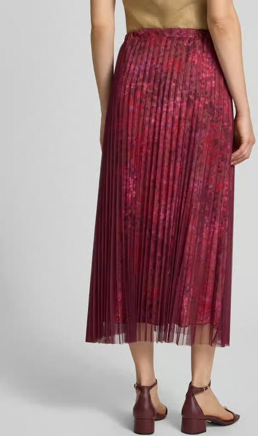 Rich & Royal Midirok met plissévouwen in all-over look - Foto 3