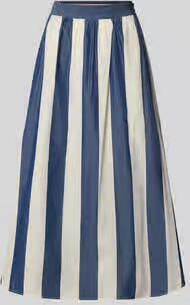 Rich & Royal midirok met streepmotief en ritssluiting