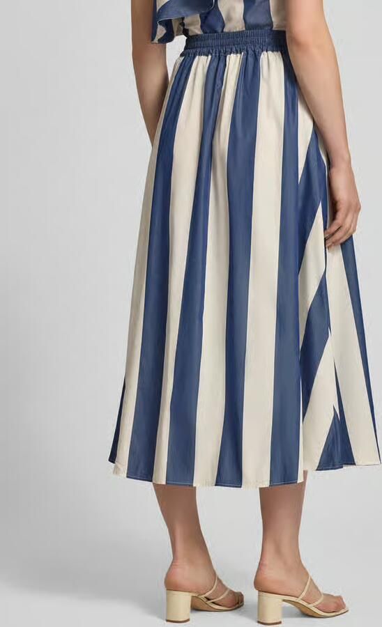 Rich & Royal midirok met streepmotief en ritssluiting - Foto 3