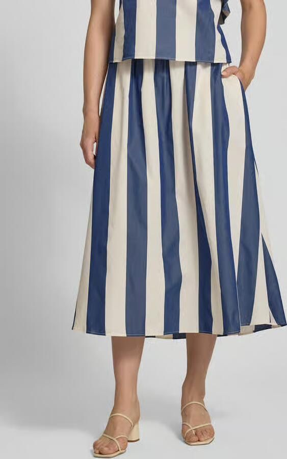 Rich & Royal midirok met streepmotief en ritssluiting - Foto 2