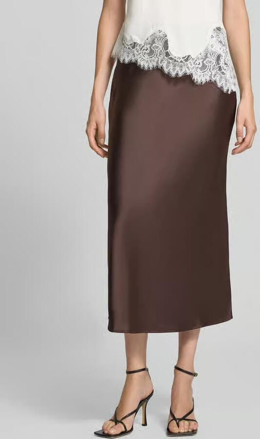 Rich & Royal Midirok van satijn - Foto 2