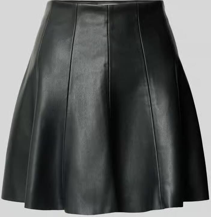 Rich & Royal Minirok in leerlook met ritssluiting