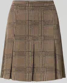 Rich & Royal Minirok met viscose met stolpplooien