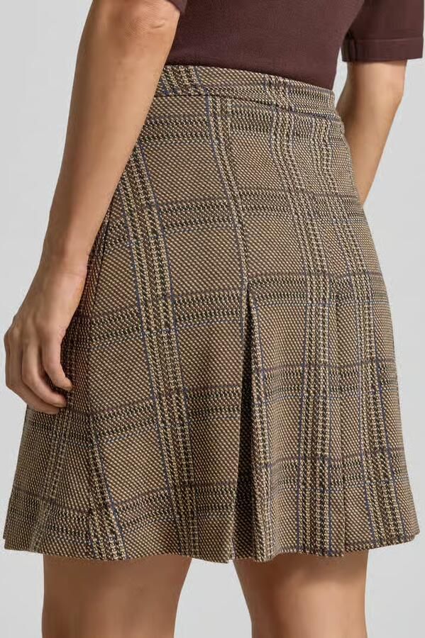 Rich & Royal Minirok met viscose met stolpplooien