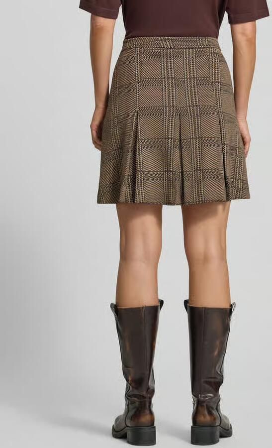Rich & Royal Minirok met viscose met stolpplooien - Foto 3